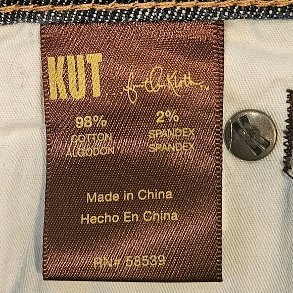 Kut From The Kloth Womens Bootcut Jeans Size 10 Long Dark Wash Denim casual - Picture 13 of 16